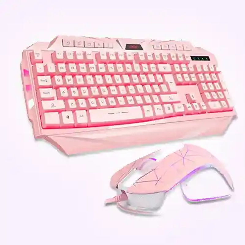 MageGee GK710 Wired Backlight Pink Keyboard